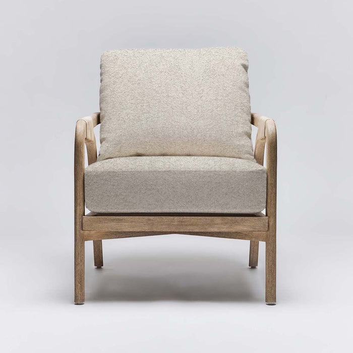 Interlude Delray Lounge Chair White Ceruse