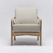 Interlude Delray Lounge Chair White Ceruse