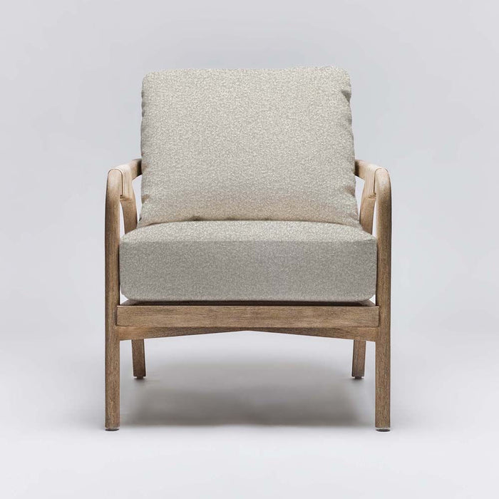 Interlude Delray Lounge Chair White Ceruse