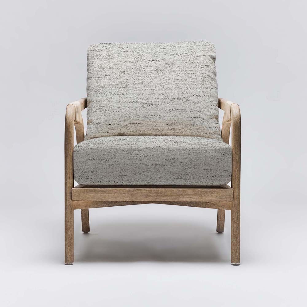 Interlude Delray Lounge Chair White Ceruse