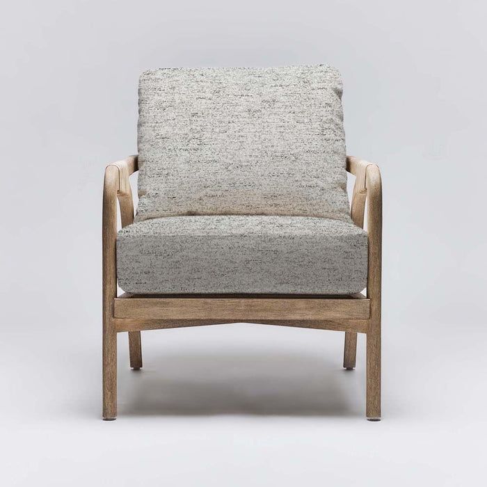 Interlude Delray Lounge Chair White Ceruse