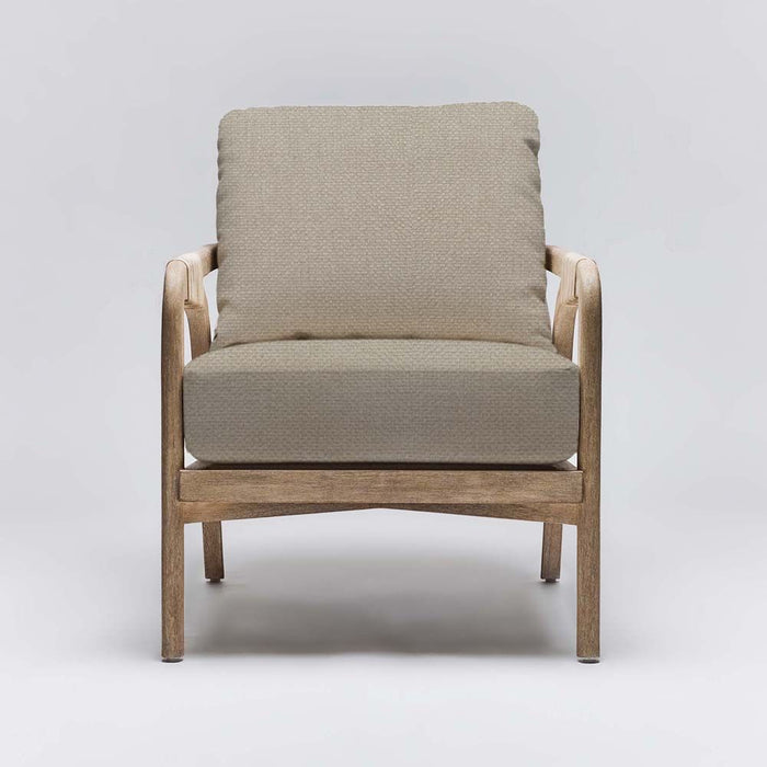 Interlude Delray Lounge Chair White Ceruse