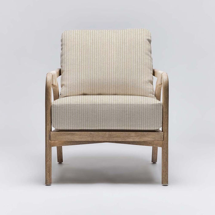 Interlude Delray Lounge Chair White Ceruse