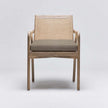 Interlude Delray Arm Chair White Ceruse