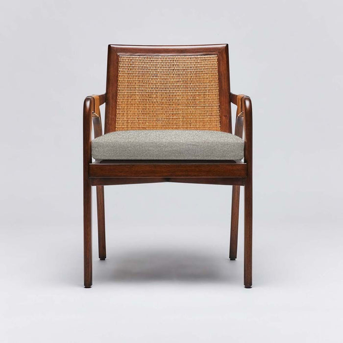 Interlude Delray Arm Chair Chestnut