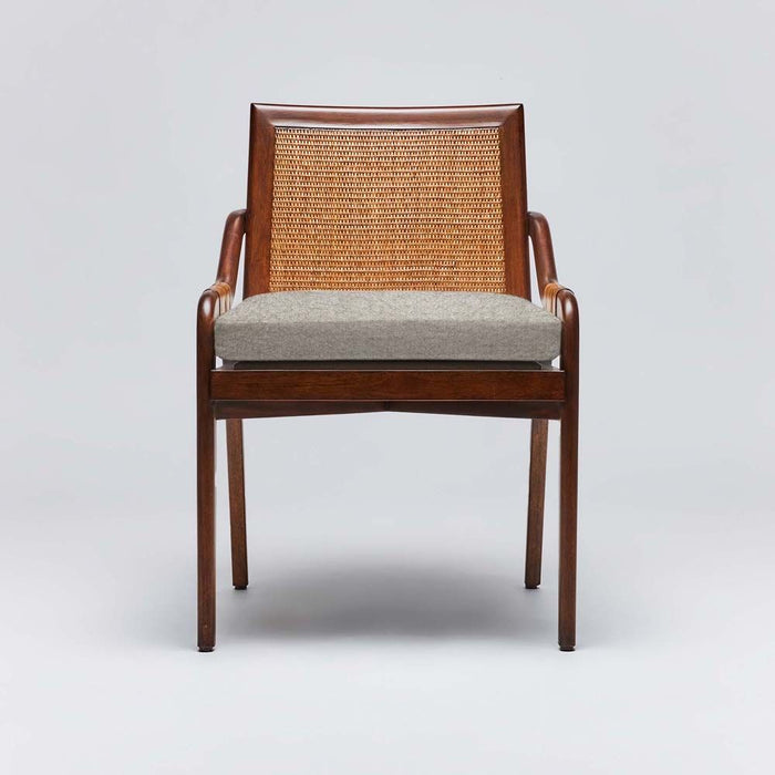 Interlude Delray Side Chair Chestnut