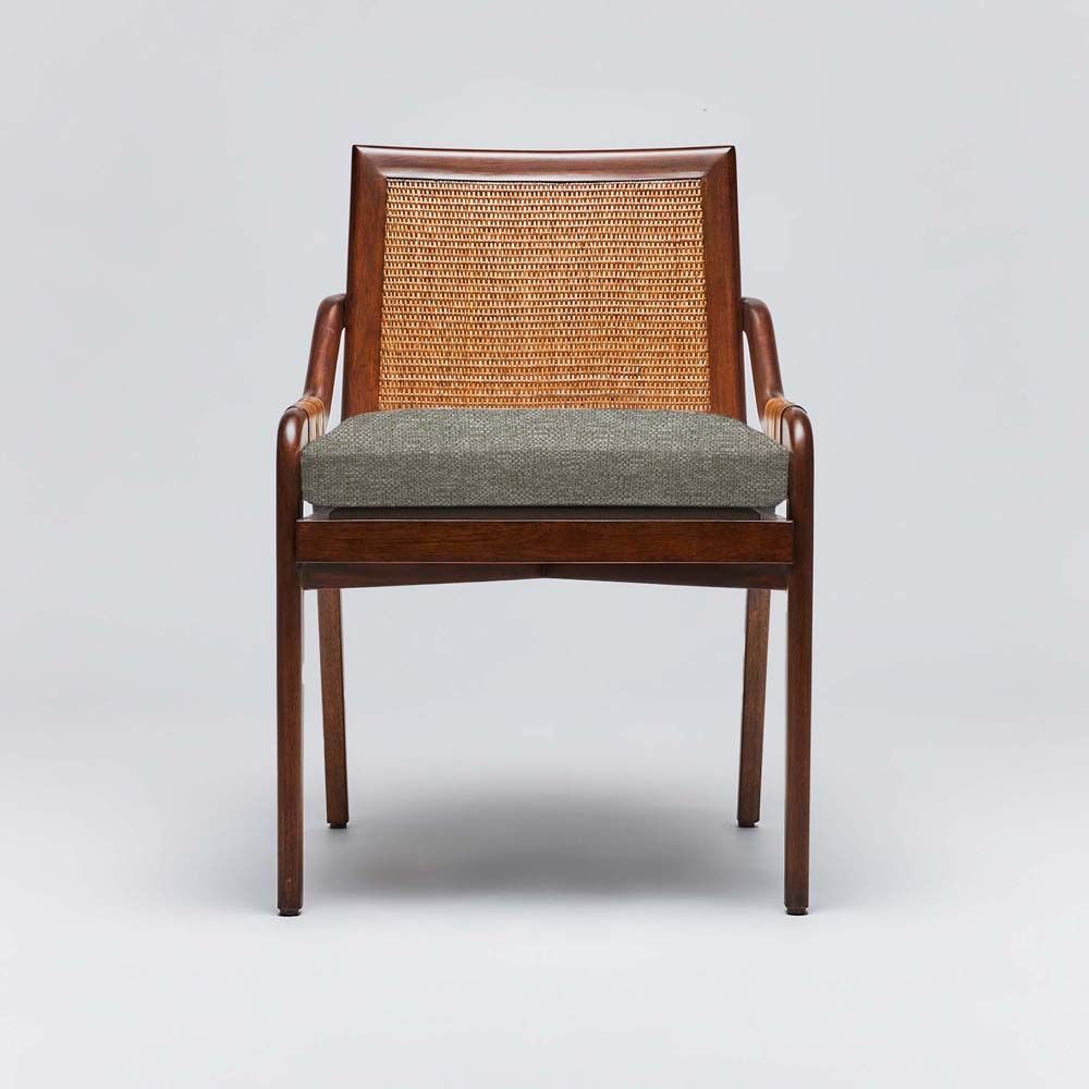 Interlude Delray Side Chair Chestnut