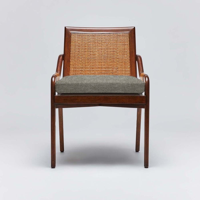 Interlude Delray Side Chair Chestnut