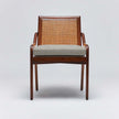 Interlude Delray Side Chair Chestnut