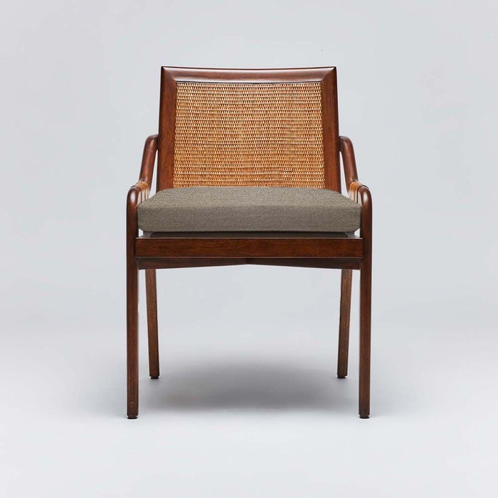 Interlude Delray Side Chair Chestnut