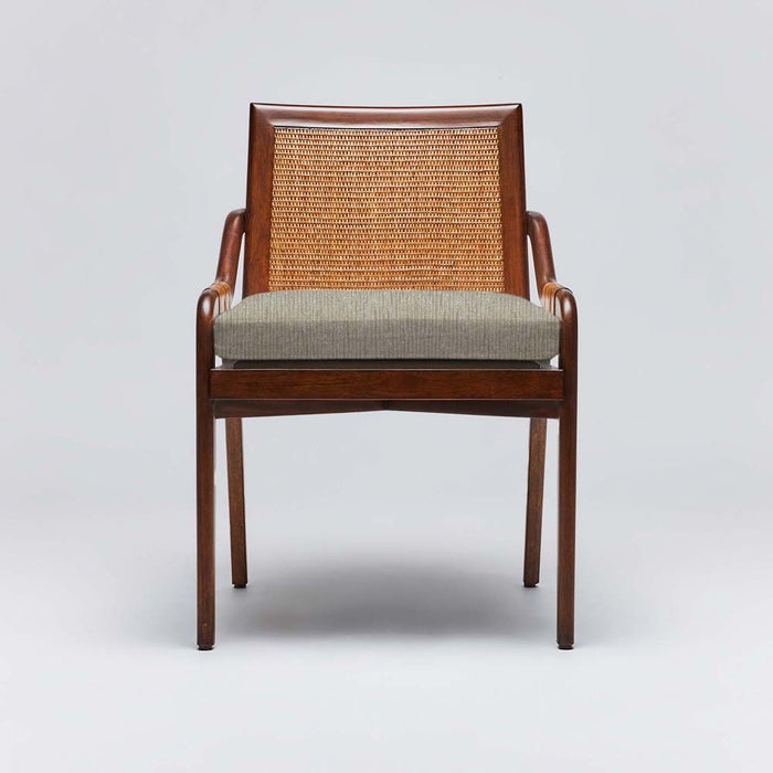 Interlude Delray Side Chair Chestnut