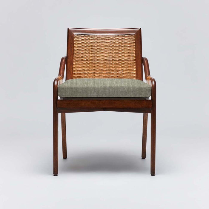 Interlude Delray Side Chair Chestnut