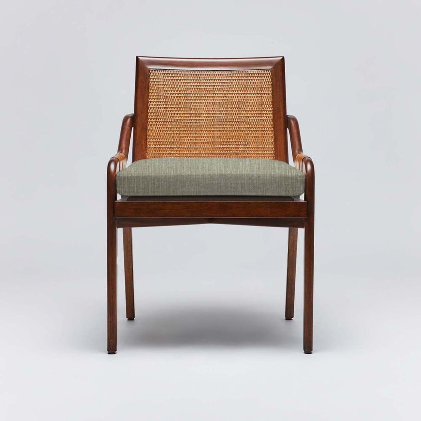 Interlude Delray Side Chair Chestnut