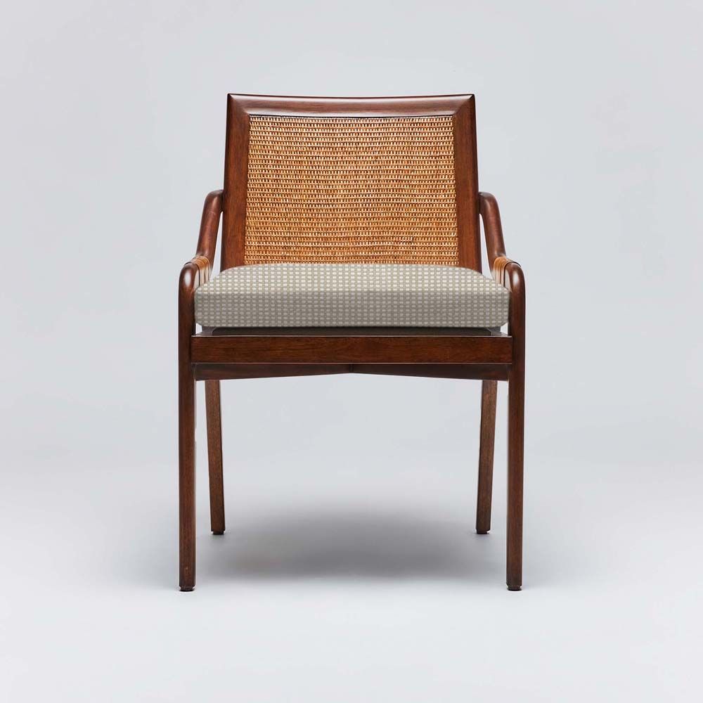 Interlude Delray Side Chair Chestnut