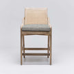 Interlude Delray Counter Stool White Ceruse
