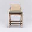 Interlude Delray Counter Stool White Ceruse