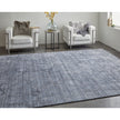 Feizy Whitton 8892F Modern Abstract Rug in Gray/Blue