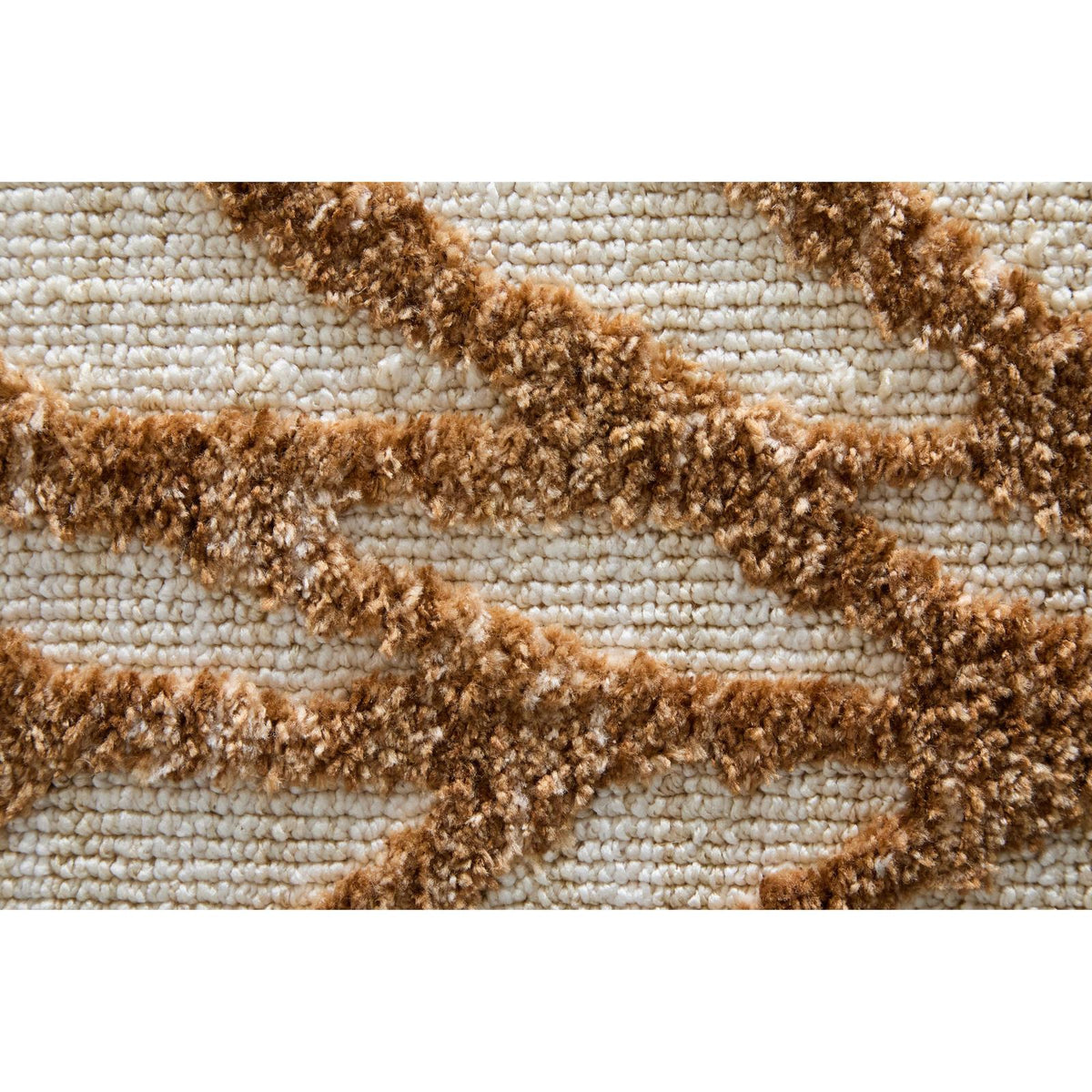 Feizy Colton 8A55F Modern Chevron Rug in Brown/Tan