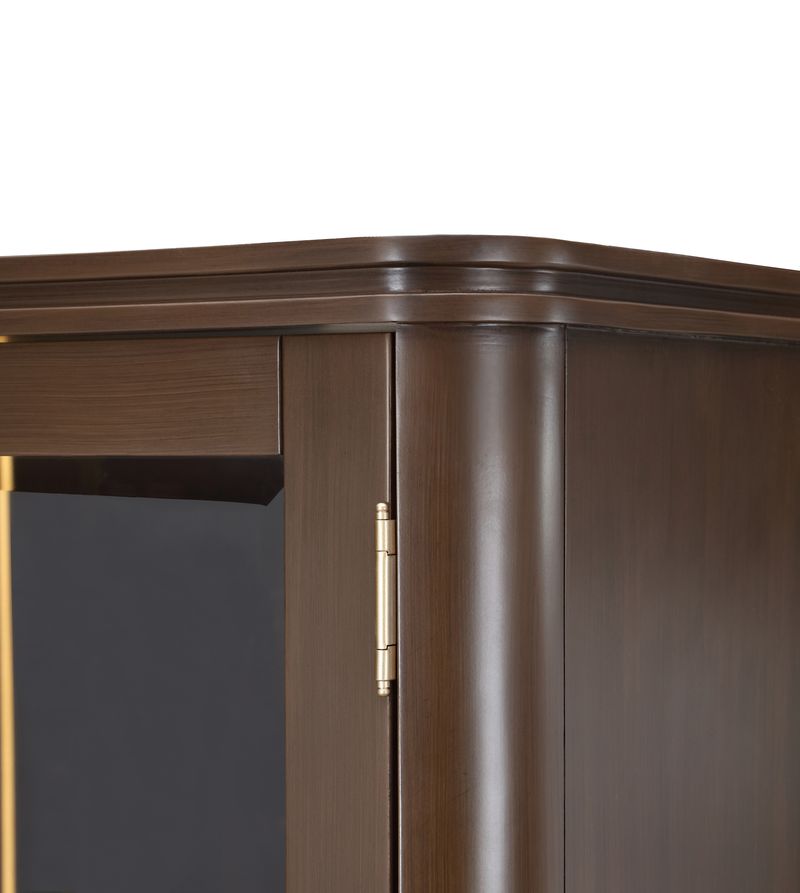 Michael Amini West Kensington Display Cabinet - Medium Espresso