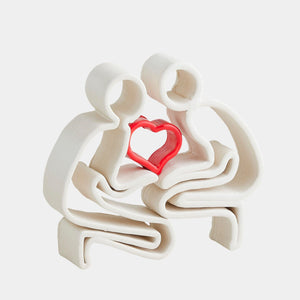 Global Views Loving Family Couple, Baby, Heart Clearance