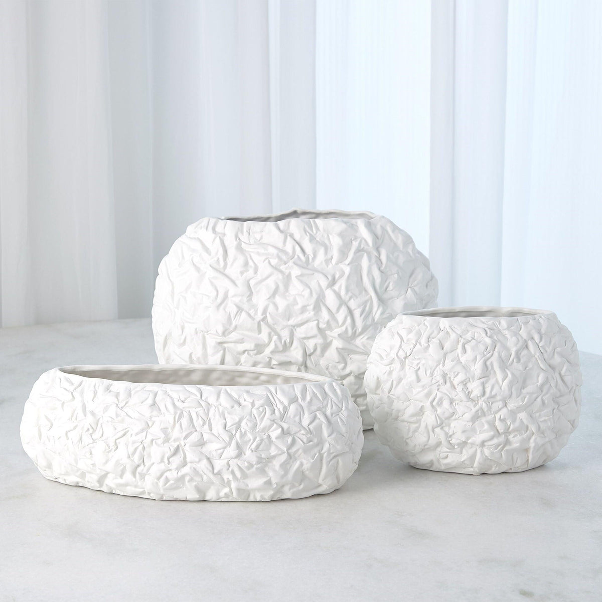 Global Views Sherrie Crinkled Paper Bowl Clearance