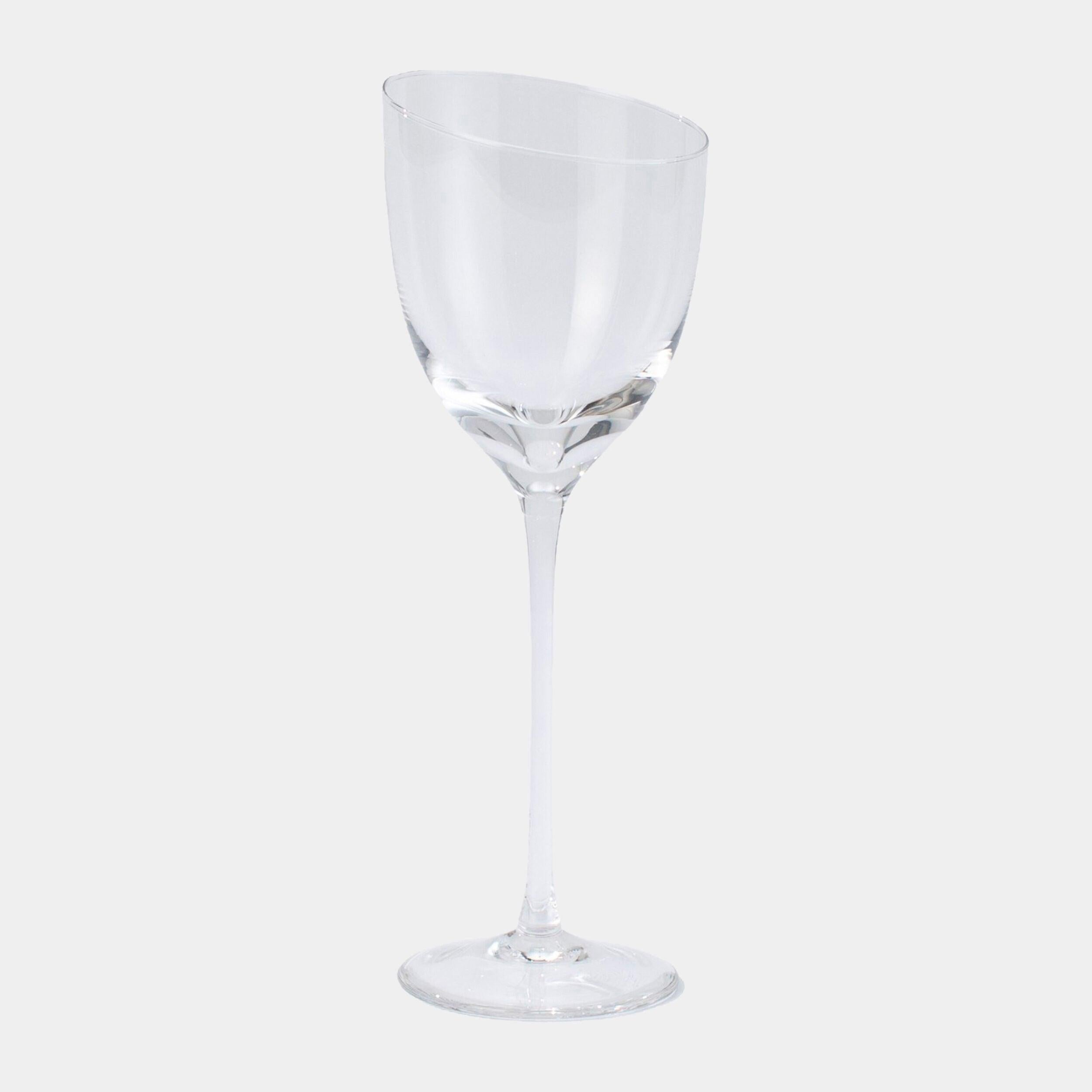 Global Views Asymmetrical Slant Wine Glass Clearance