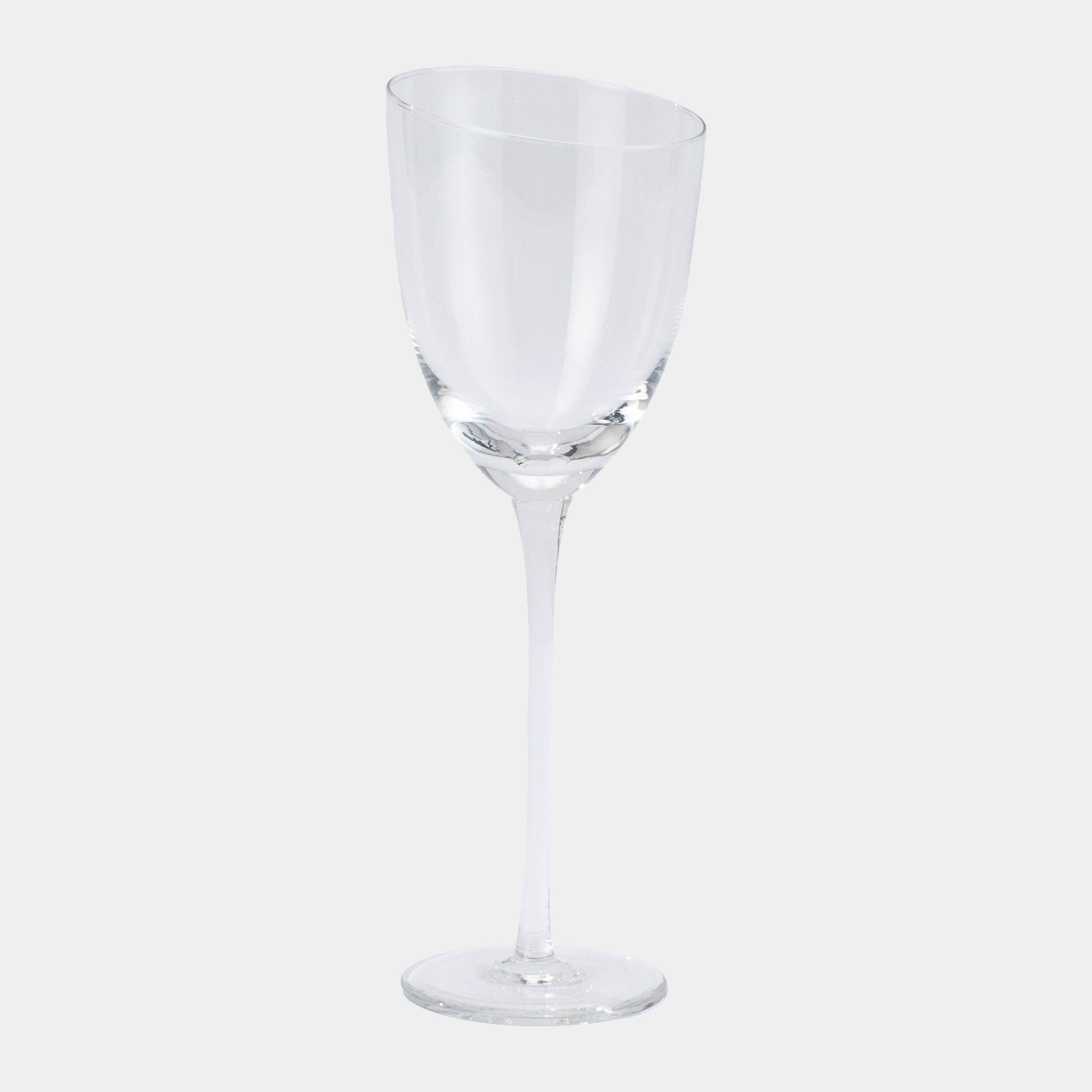 Global Views Asymmetrical Slant Wine Glass Clearance