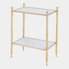Global Views Acorn White Side Table