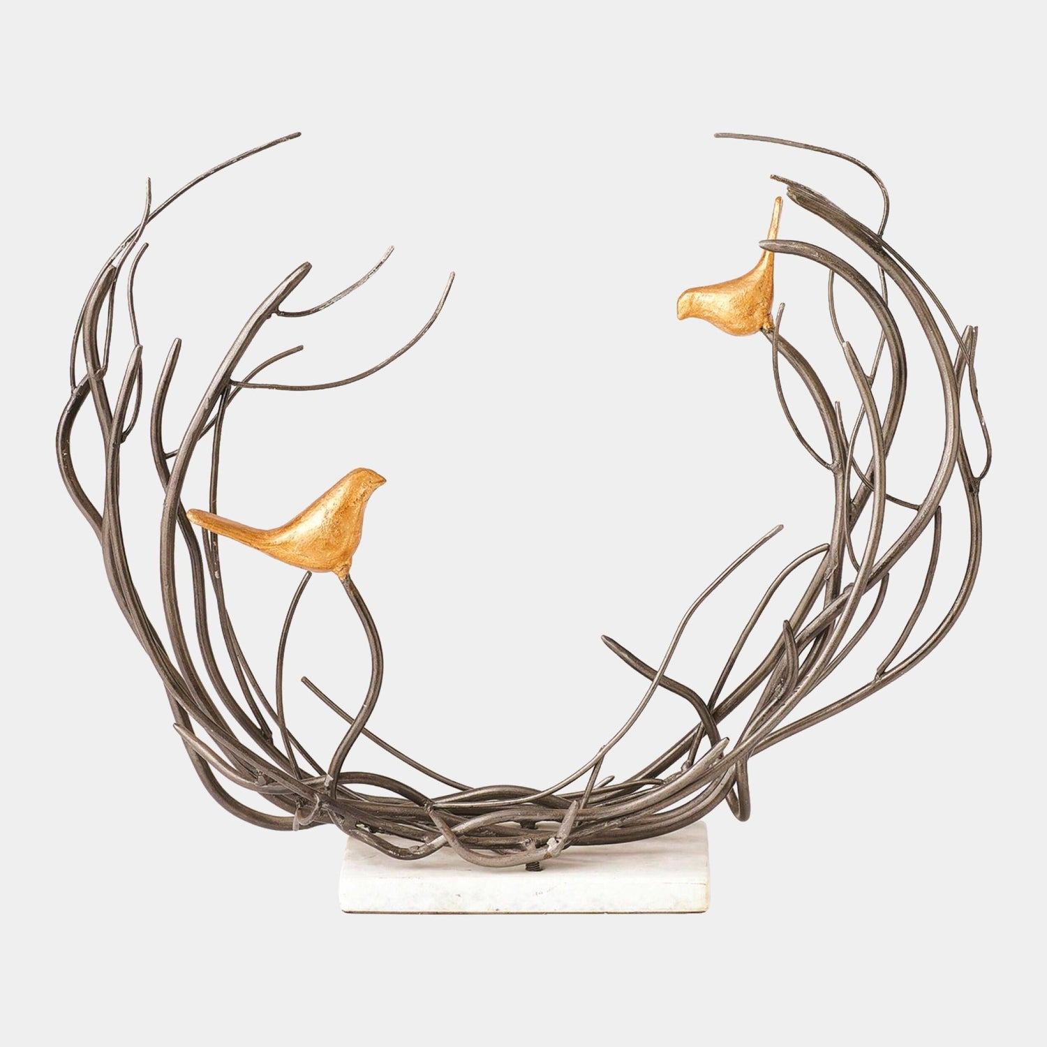 Global Views Bird Family in Thicket