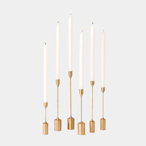 Global Views Mitford Brass Tapers Set of 6