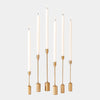 Global Views Mitford Brass Tapers Set of 6