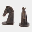 Global Views Trojan Horse Head Bookends