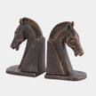 Global Views Trojan Horse Head Bookends