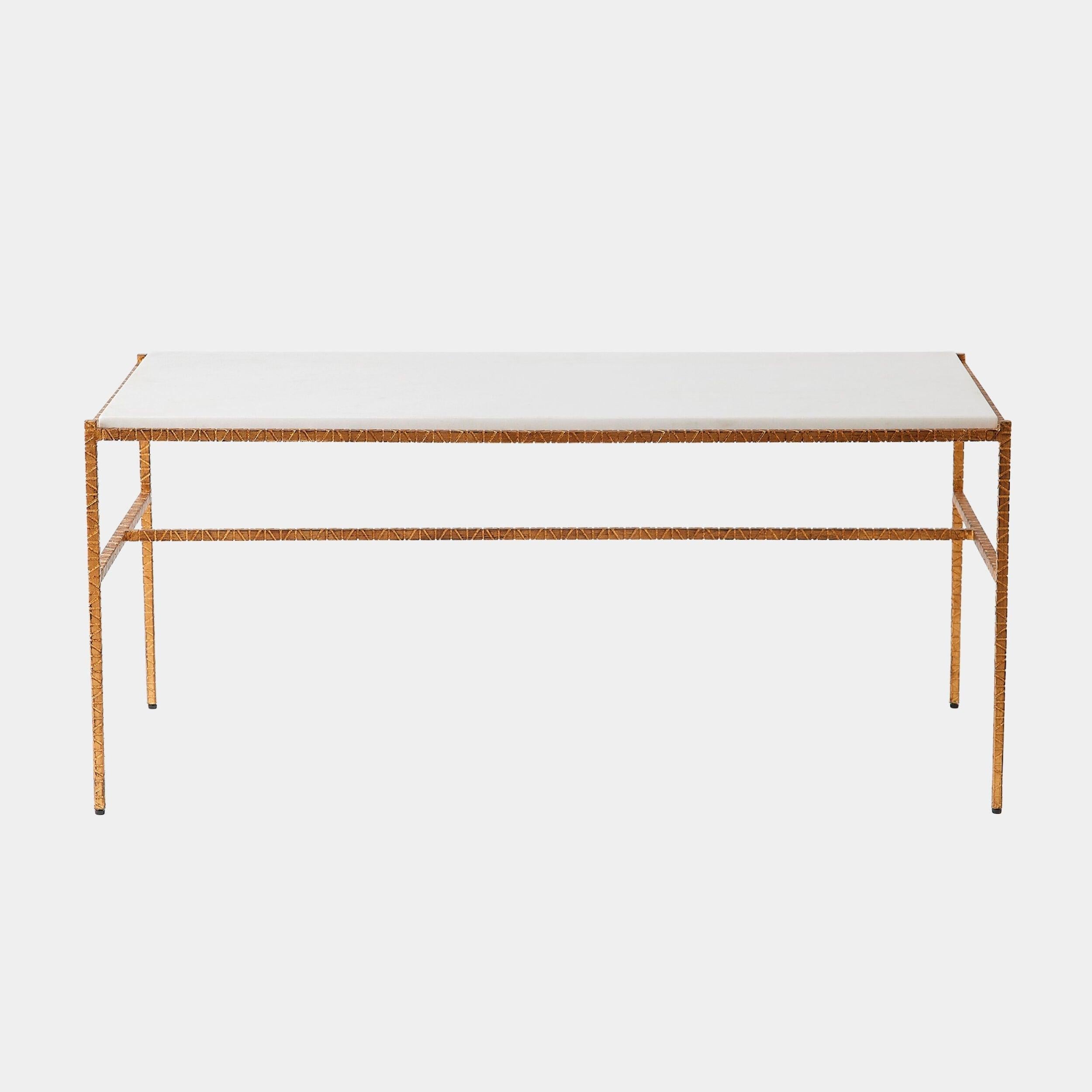 Global Views Shadrach Cut Iron Cocktail Table