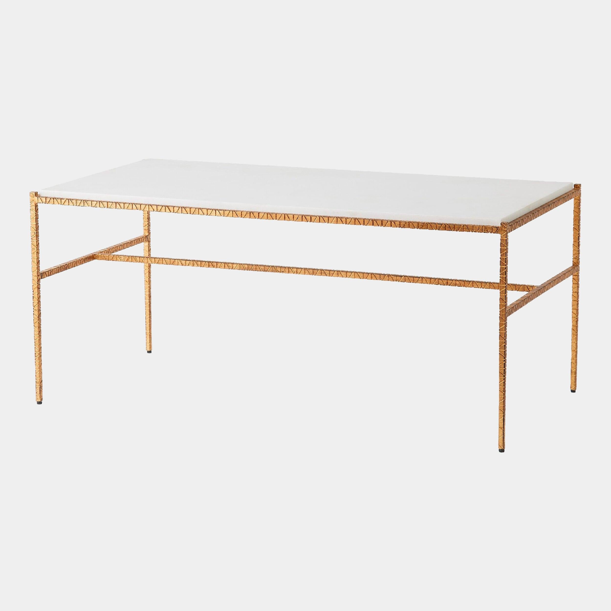 Global Views Shadrach Cut Iron Cocktail Table
