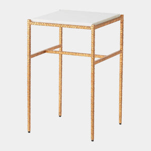 Global Views Shadrach Cut Iron Side Table