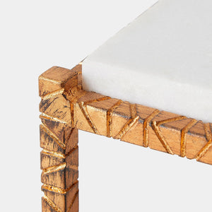 Global Views Shadrach Cut Iron Accent Table