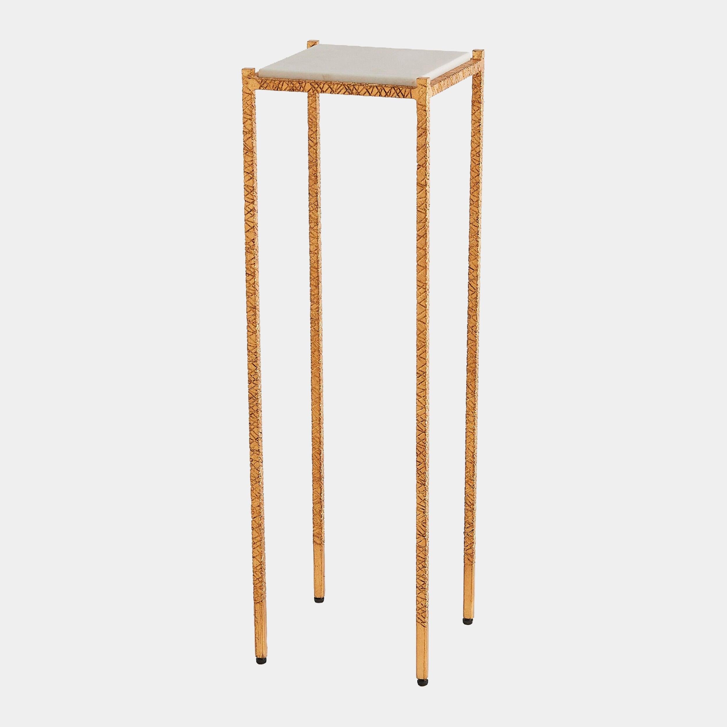 Global Views Shadrach Cut Iron Accent Table