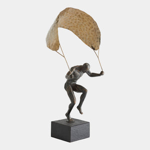 Global Views Paragliding Man Bronze