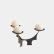 Global Views Brutalist Bronze Candle Holder