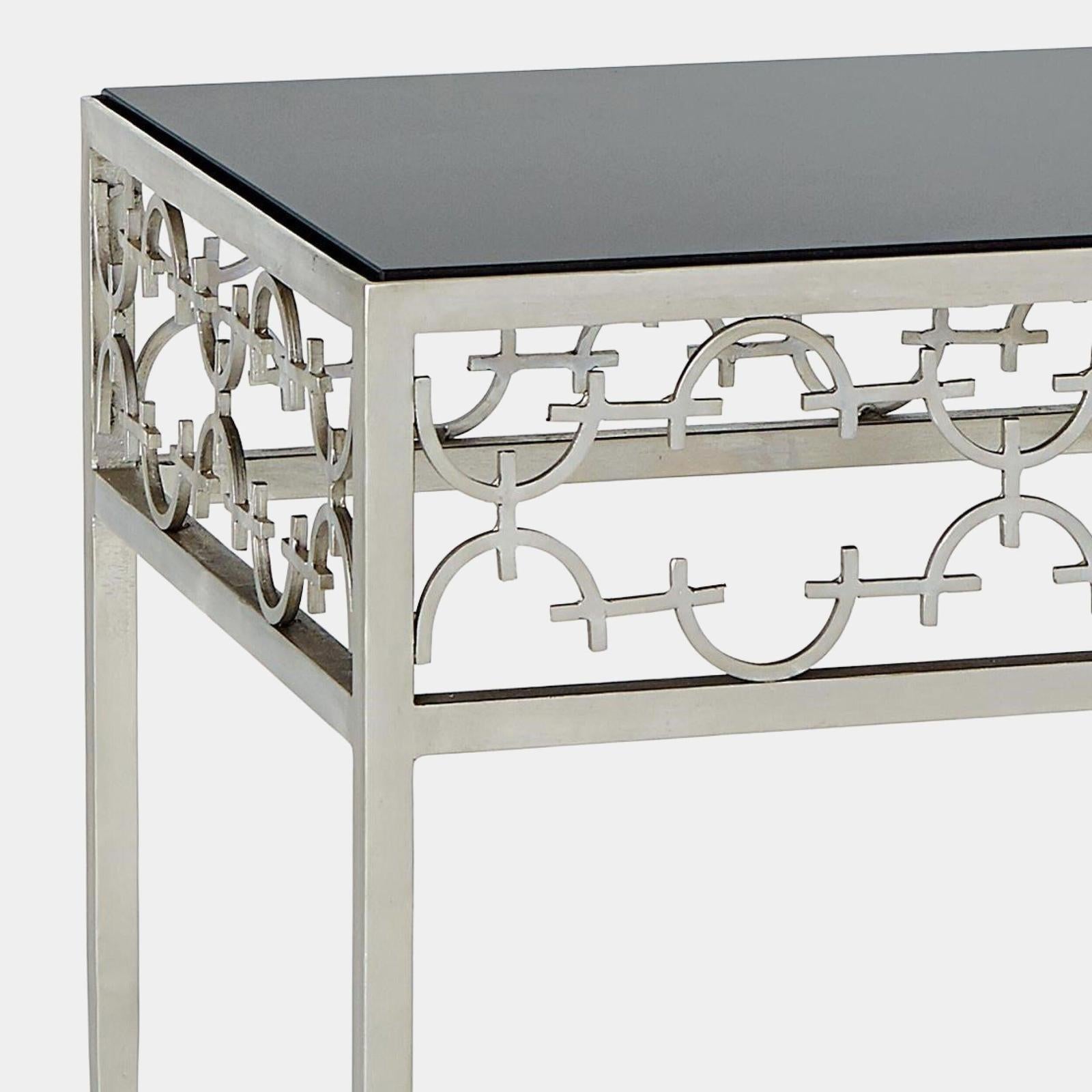 Global Views Nikos C Fret Side Table Clearance