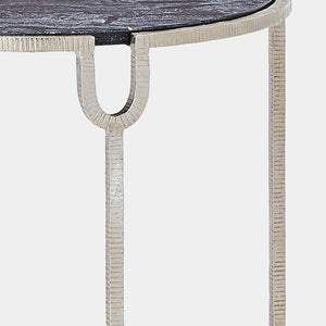 Global Views Demilune Side Table