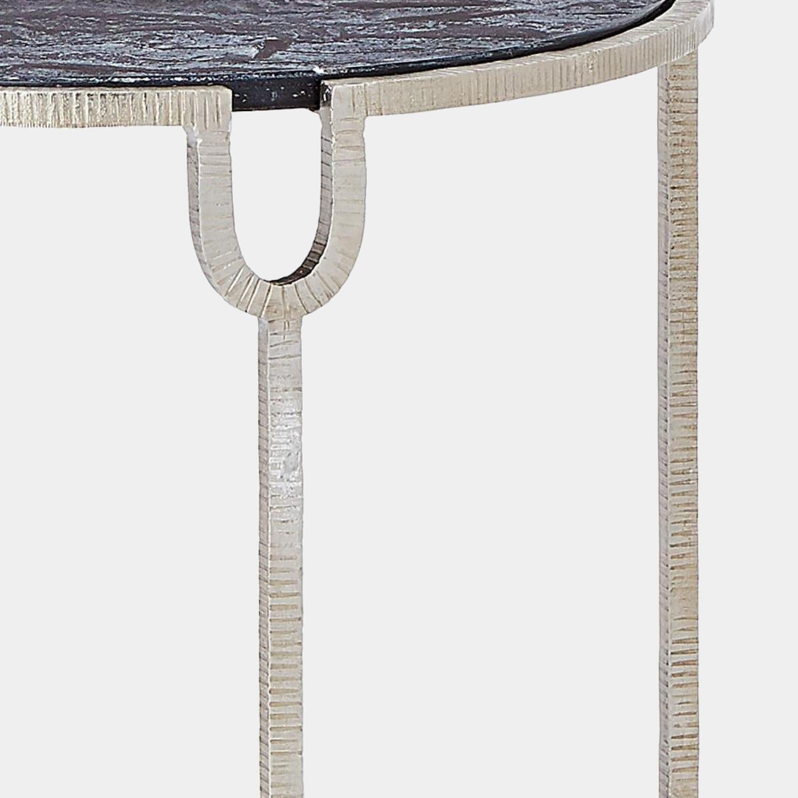 Global Views Demilune Side Table