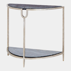 Global Views Demilune Side Table