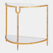 Global Views Demilune Side Table