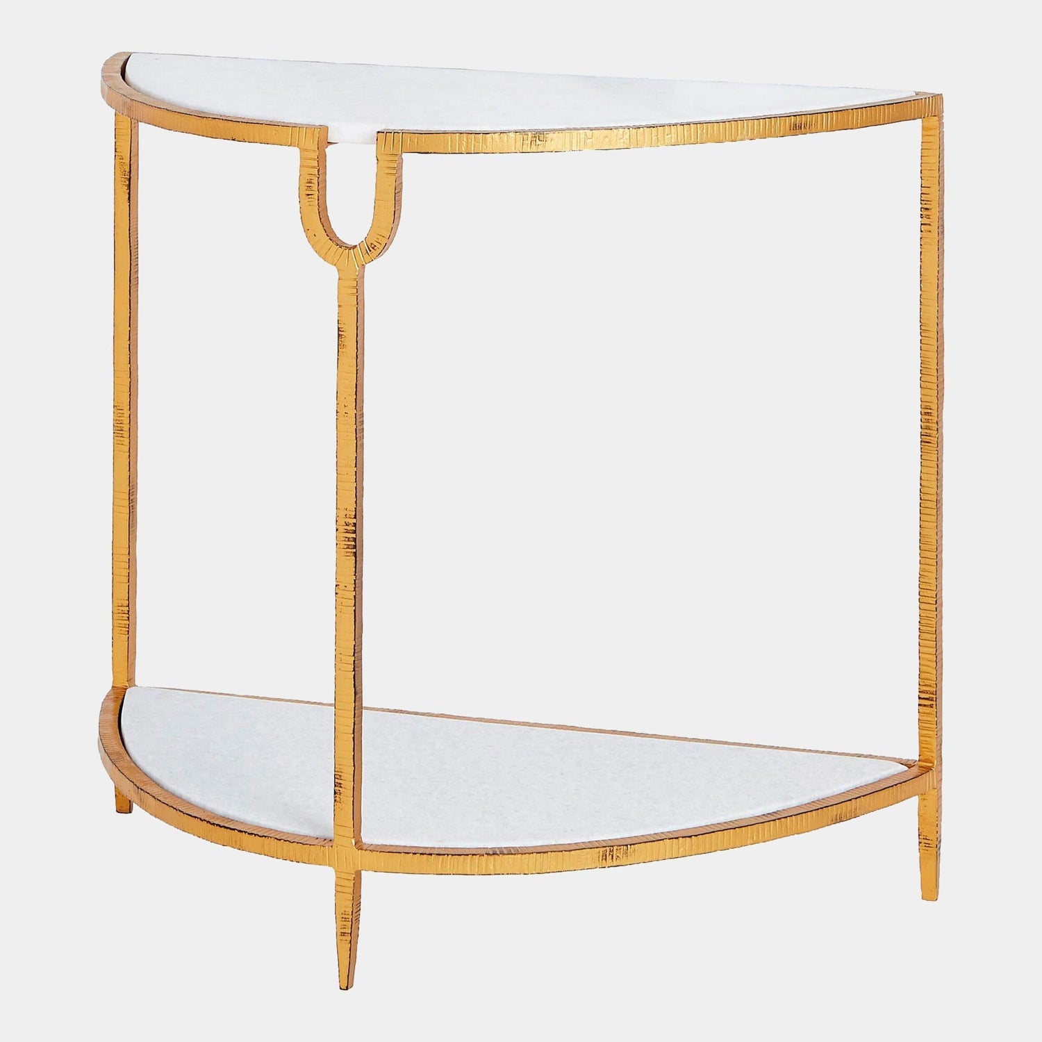 Global Views Demilune Side Table
