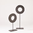 Global Views Four Layer Bone Scalloped Mounted Ring