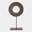 Global Views Four Layer Bone Scalloped Mounted Ring