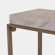 Global Views Zen Flamed Granite Bronze Side Table
