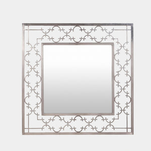Global Views Nikos C Fret Silver Mirror Clearance